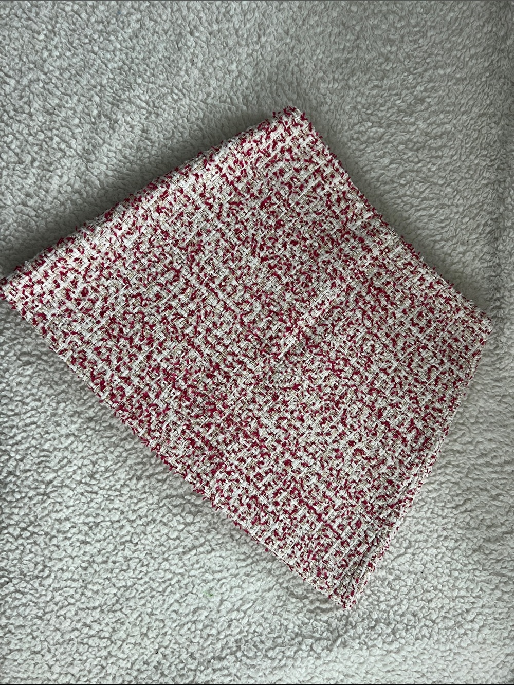 Alice + Olivia Pink and White Tweed Skirt Set - Picture 2 of 9